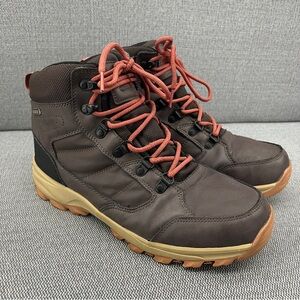High Sierra‎ Willow Dark Brown Faux Leather Men’s Lightweight Hiking Boots 10